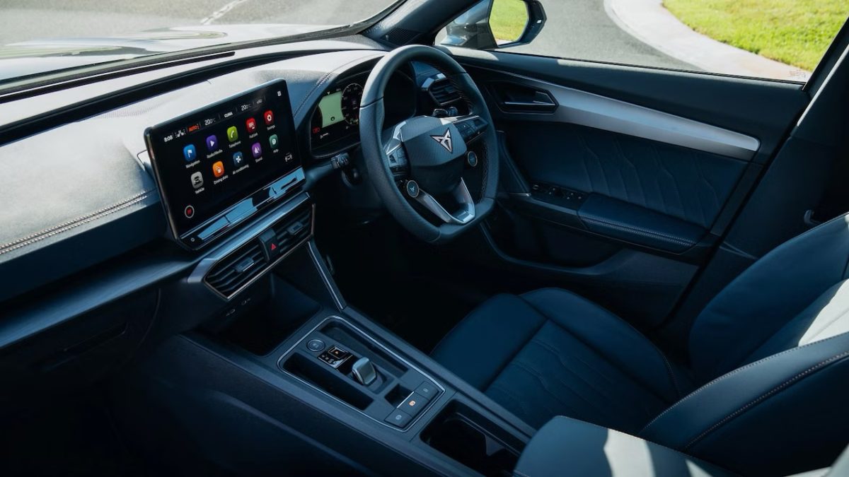 The Cupra Leon VZx interior