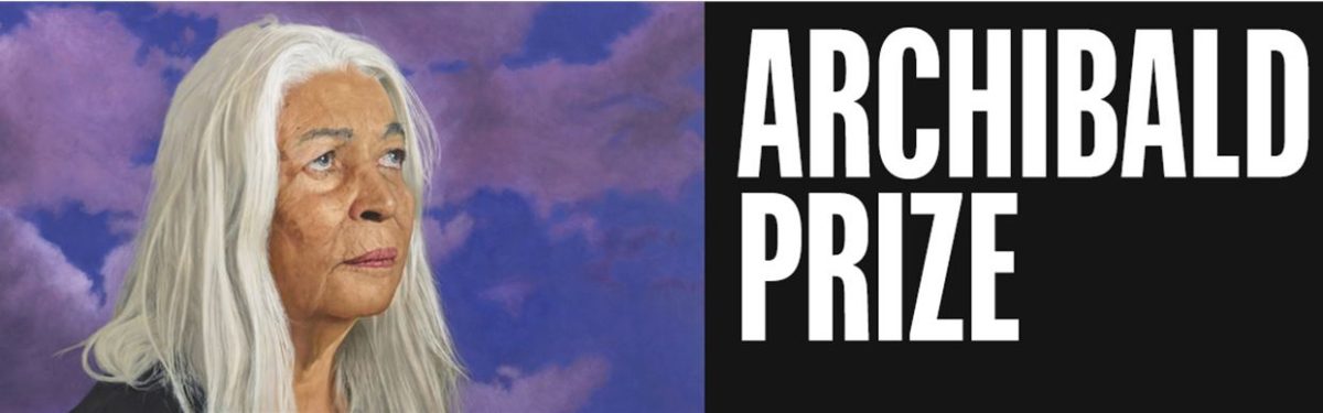 banner for the Archibald Prize portrait contest