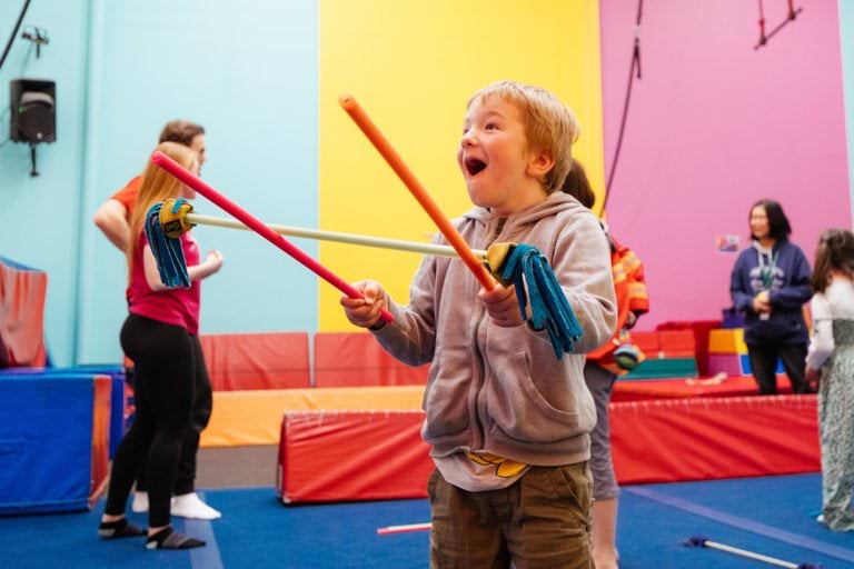 a child at a care program