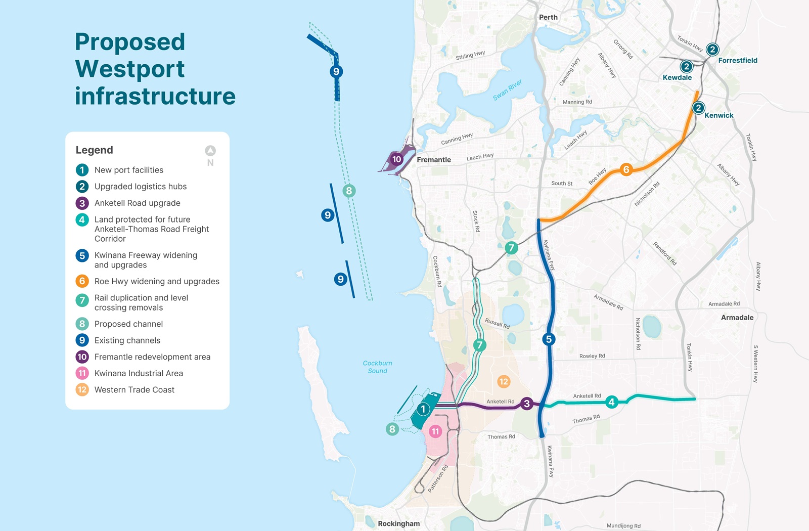 Westport infrastructure map