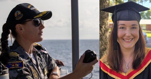 Naval officer earns university medal while serving