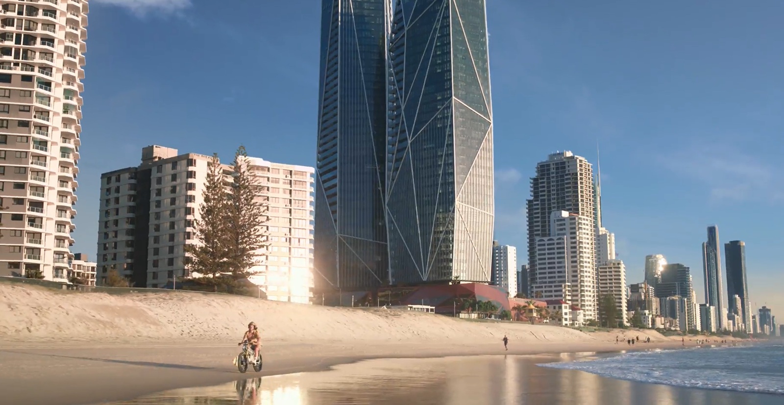 e-bike on Gold Coast beach