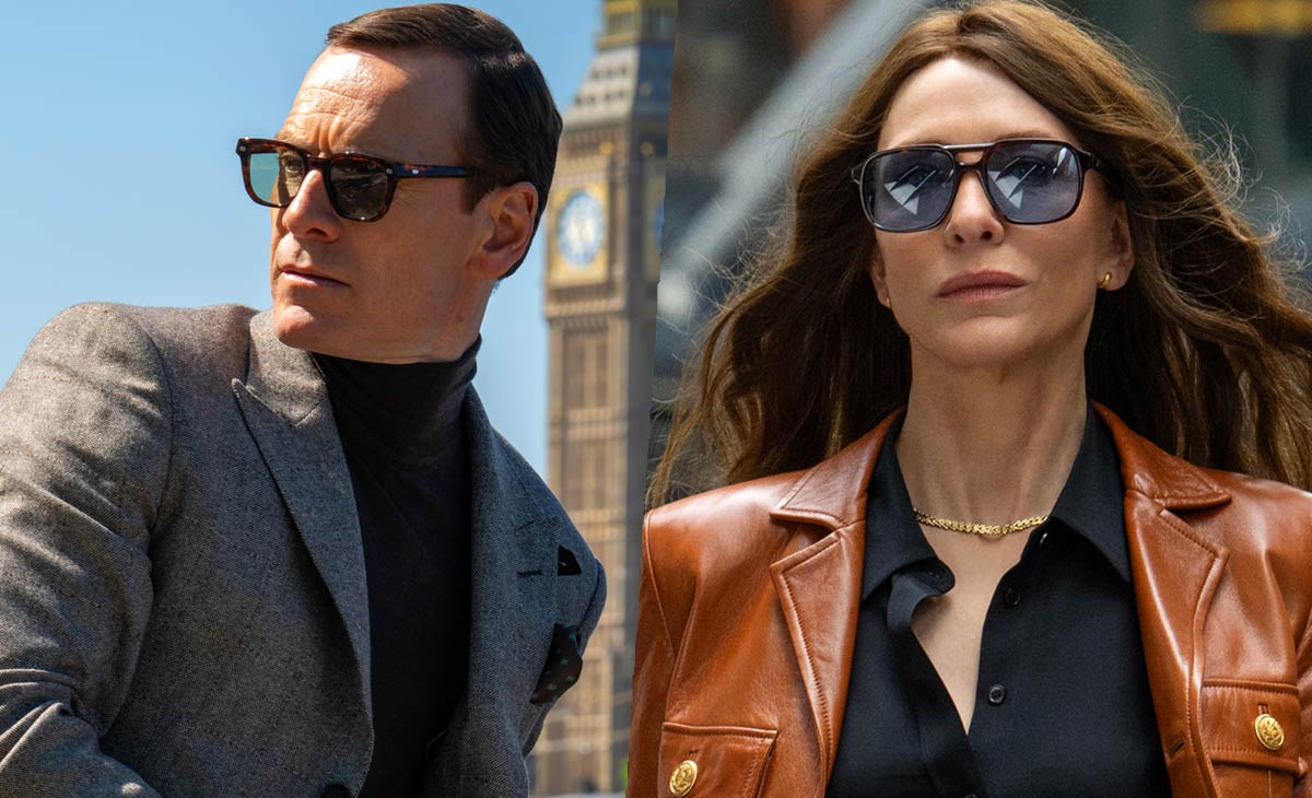 combined image of a man and a woman, both wearing sunglasses