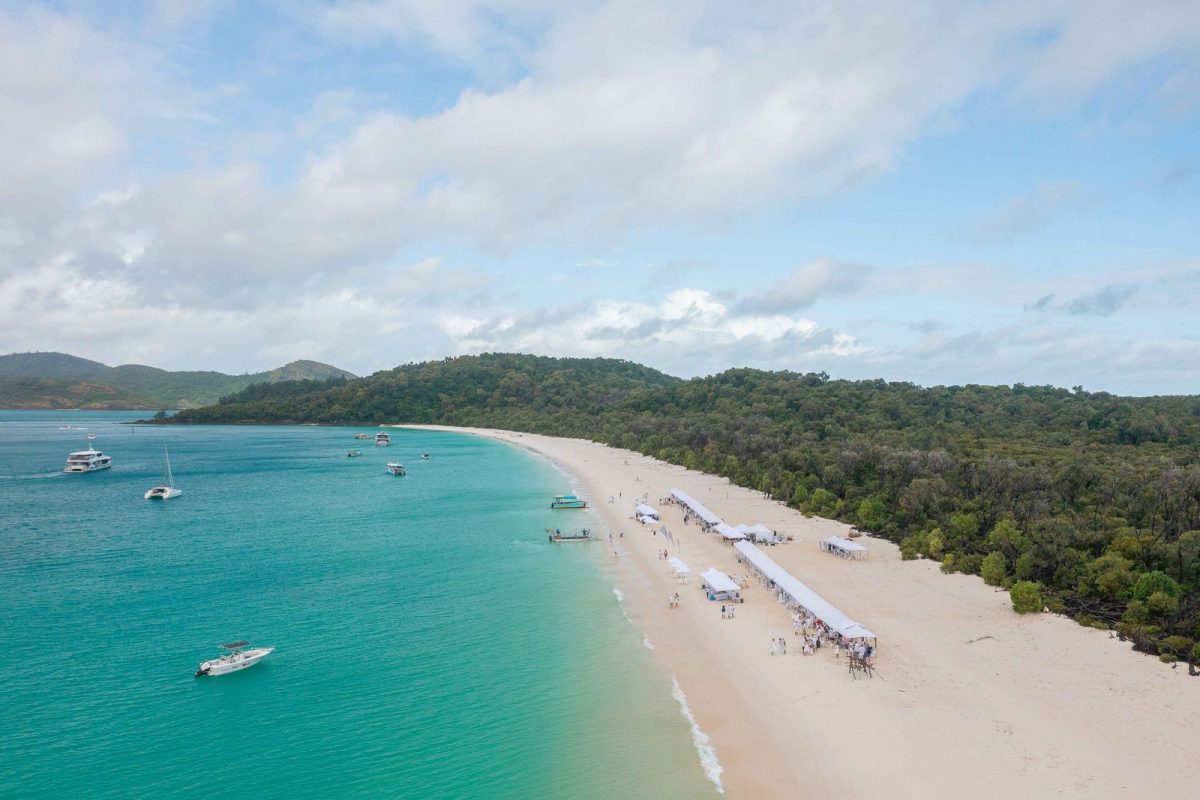 One of the Whitsundays’ most iconic events, the White on Whitehaven long lunch returns to Whitehaven Beach on 12 and 13 September.