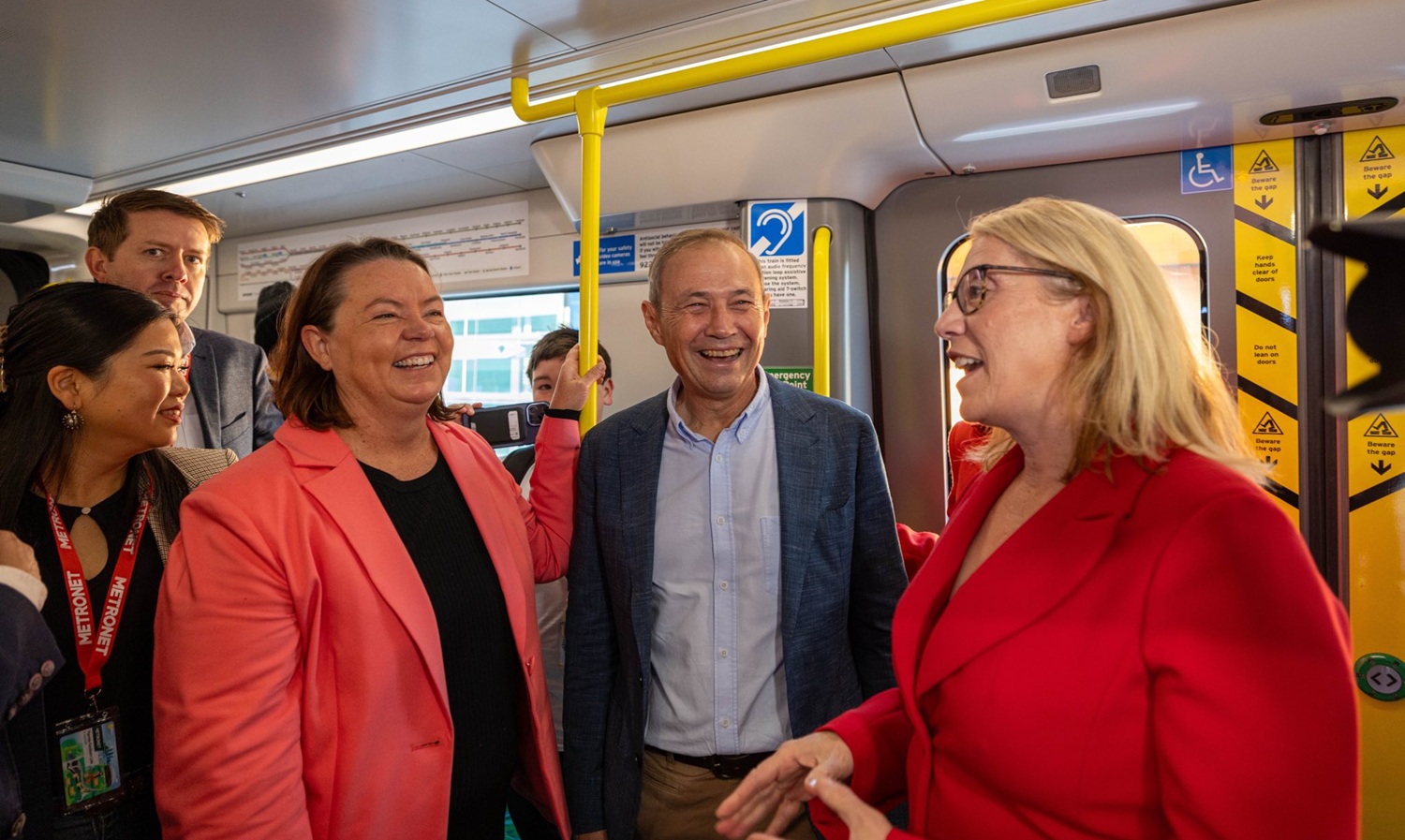 people in a train