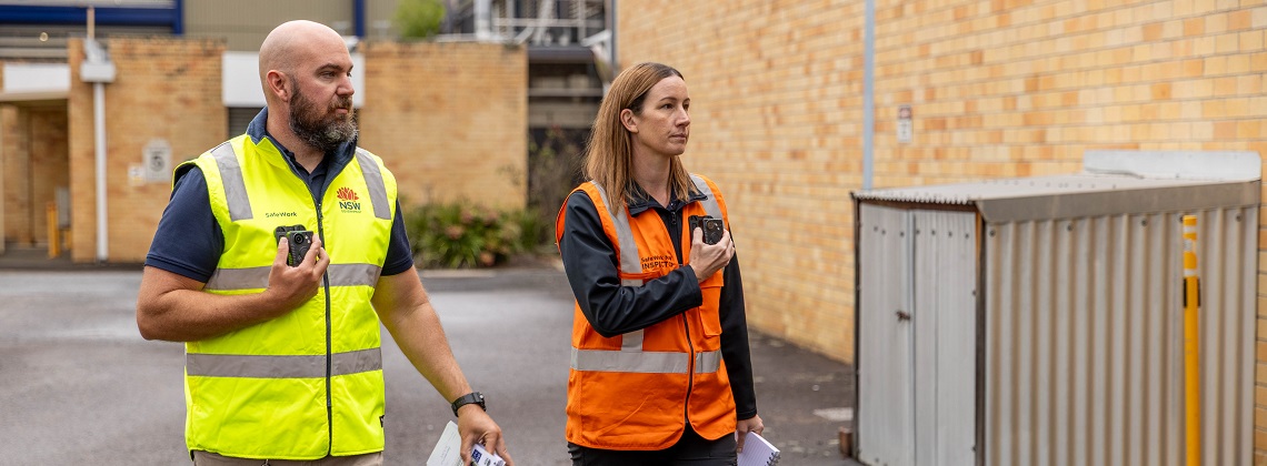 government inspectors with bodycams