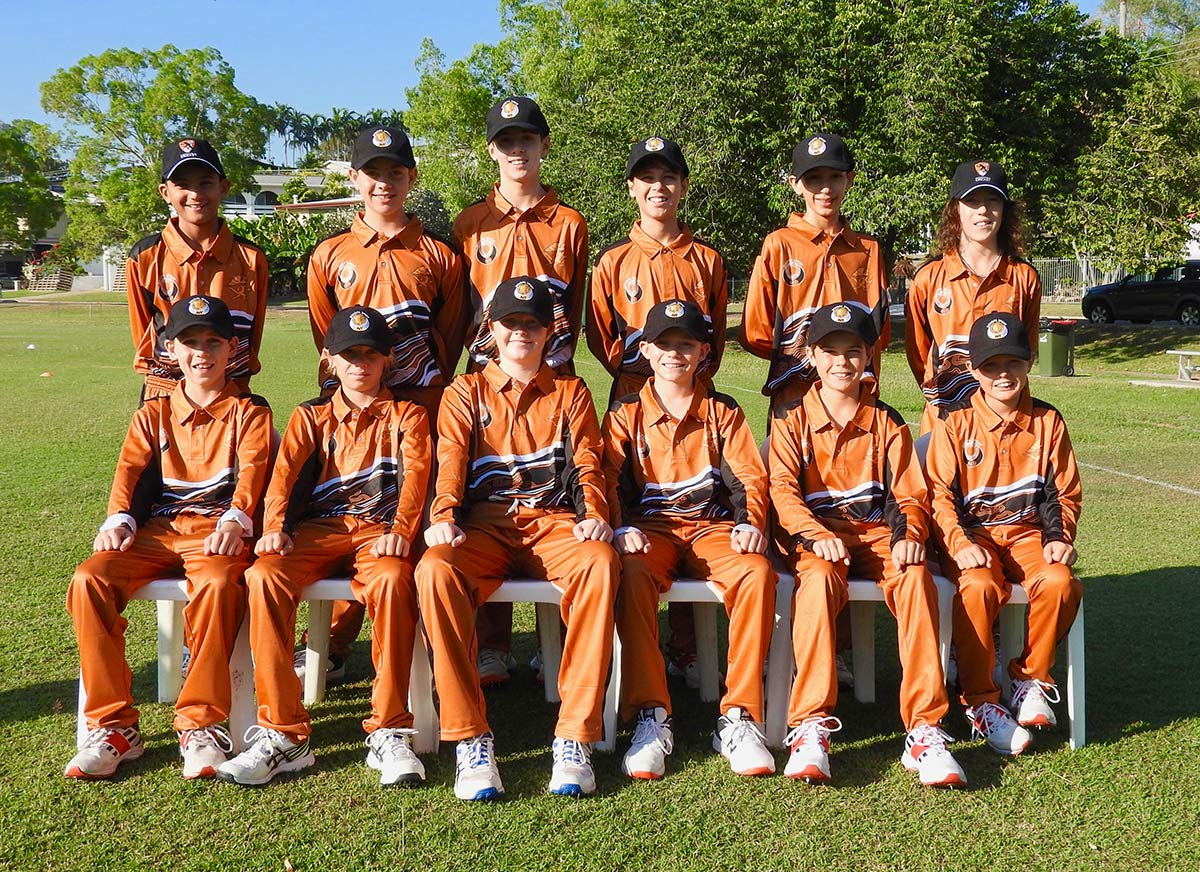kids in cricket uniforms