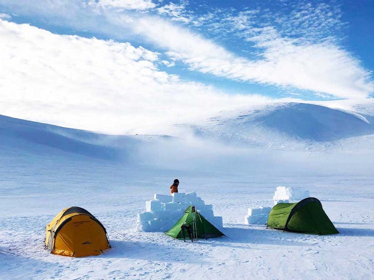snow camping