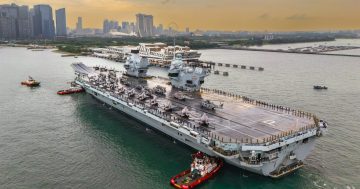 Australian vessel and aircraft join British-led naval task group in Indo-Pacific
