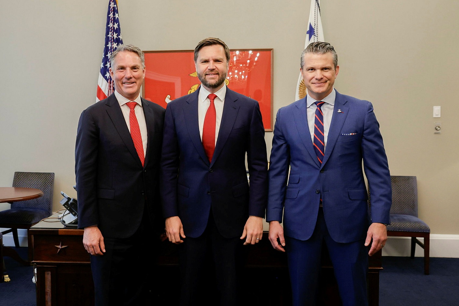 Marles, Vance, Hegseth - August 2025