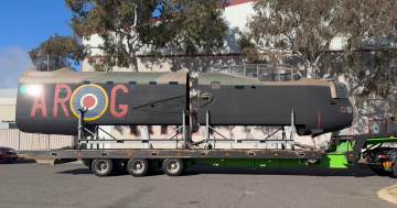 Lancaster bomber 'G for George' returns to the Australian War Memorial