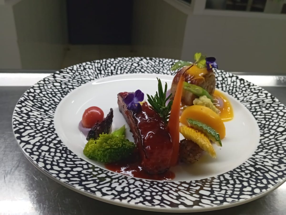 restaurant meat dish