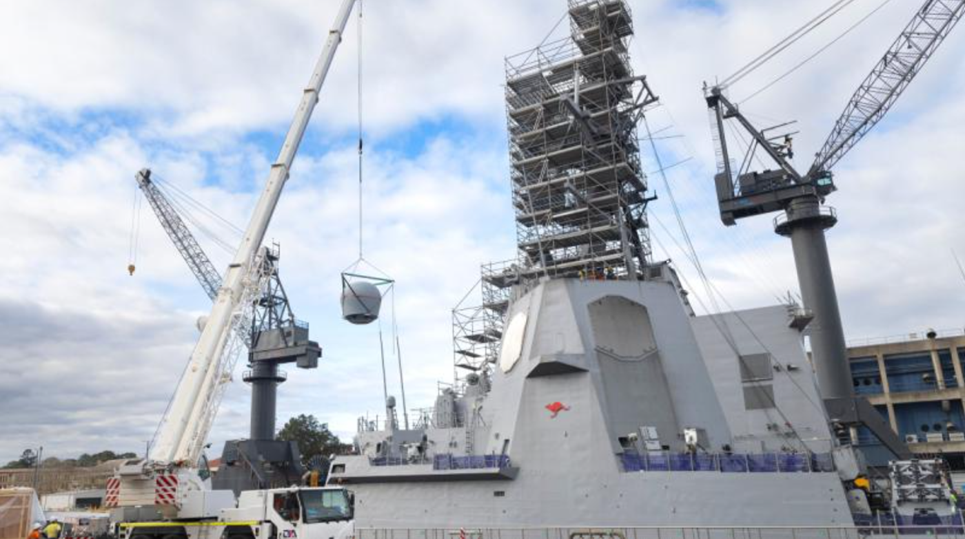 HMAS Sydney MASTIS removal