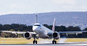 New Virgin Australia regional jet passes through Canberra on delivery flight