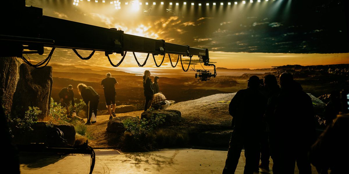 film scene being shot