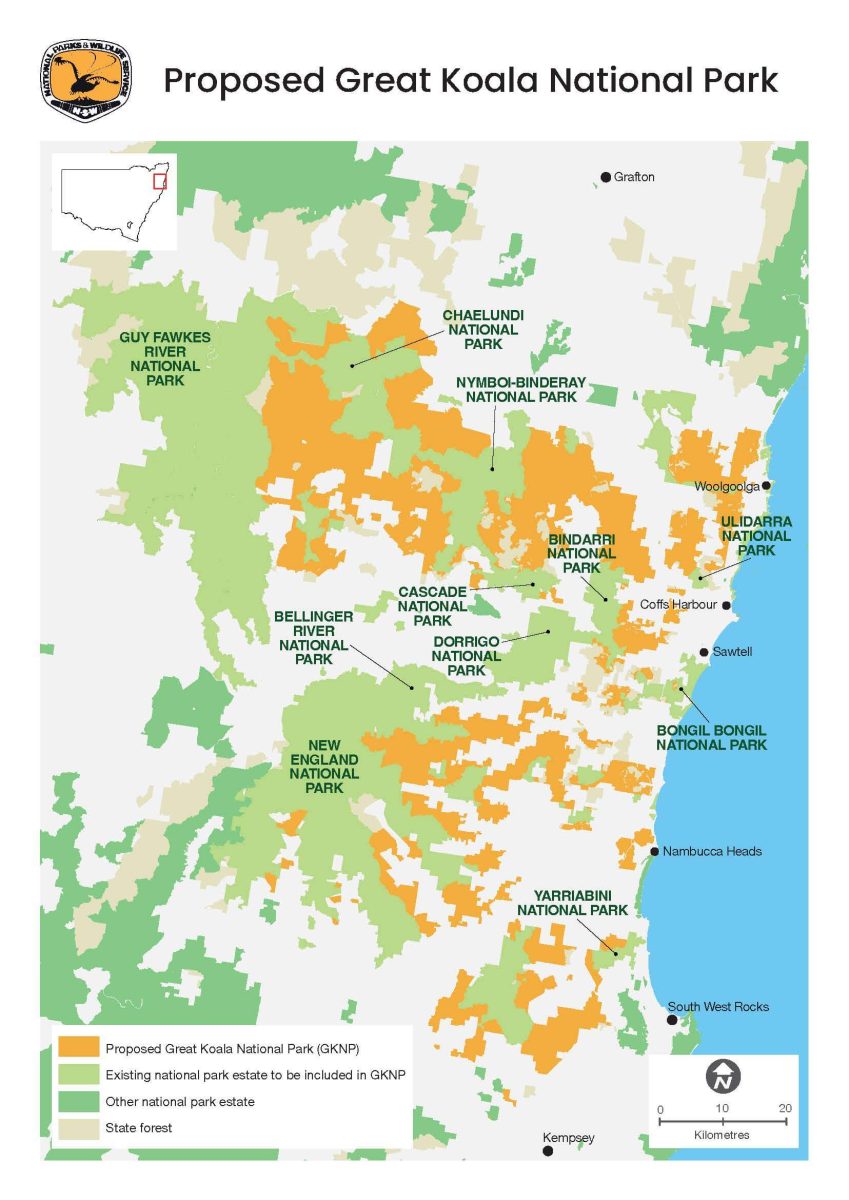 map of NSW national parks