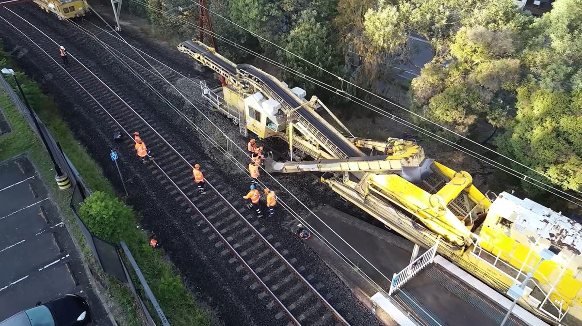 Rail track repairs