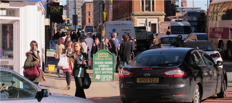 Cars on a busy street