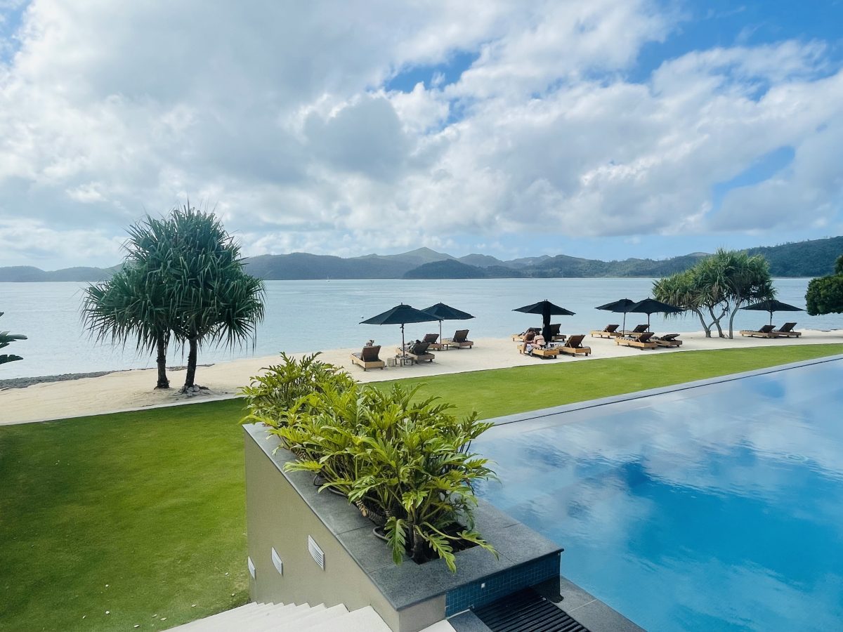 tropical island holiday resort