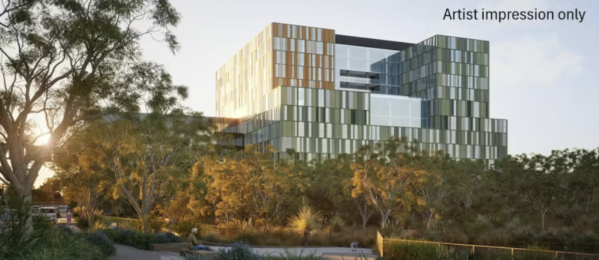 artist's impression of a hospital