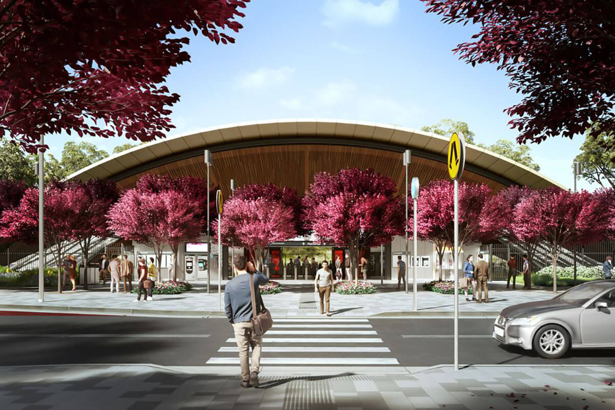 artist's impression of facilities at a planned residential community