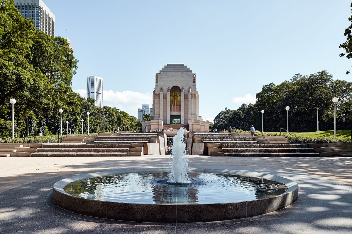 Anzac memorial in a park