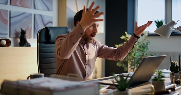 Office anger that breaks furniture — and your career