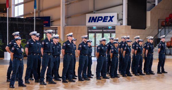 Blue line thickens as Chief Minister welcomes 160 new police to the beat
