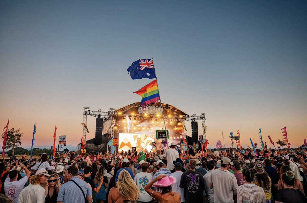 stage and crowd at a festival or concert