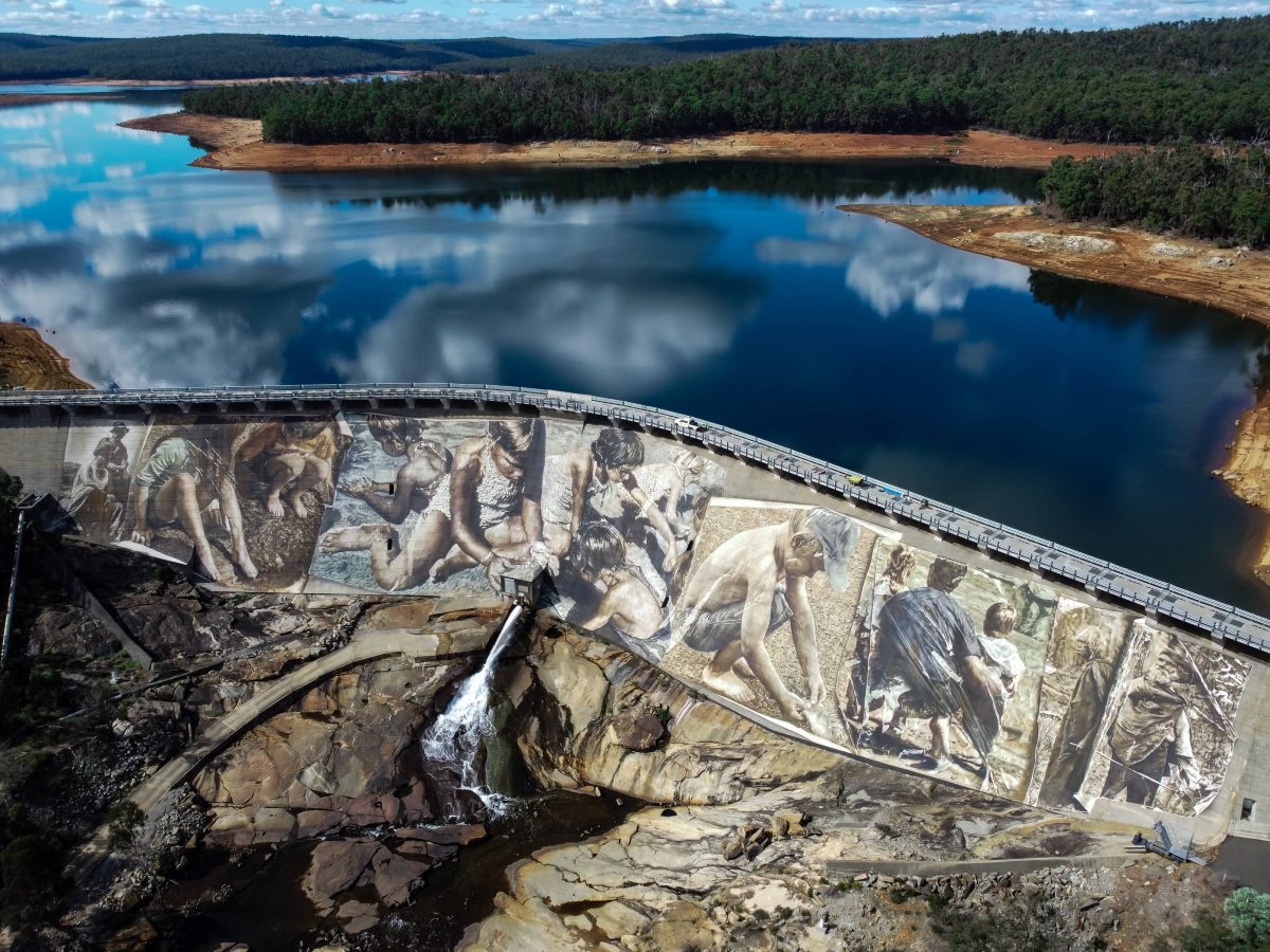 dam featuring Aboriginal images
