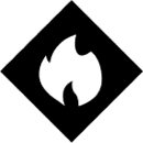 The Responding icon is a black diamond with a white flame.