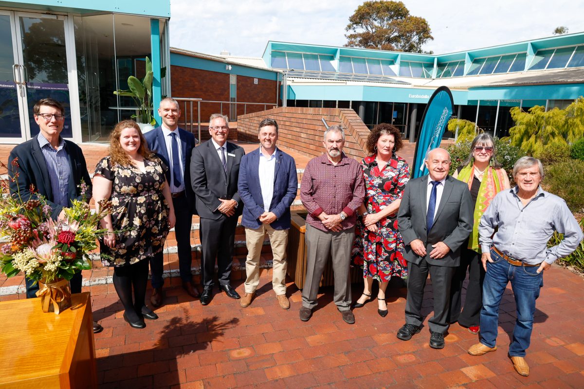 Eurobodalla Shire Councillors and former general manager Warwick Winn.
