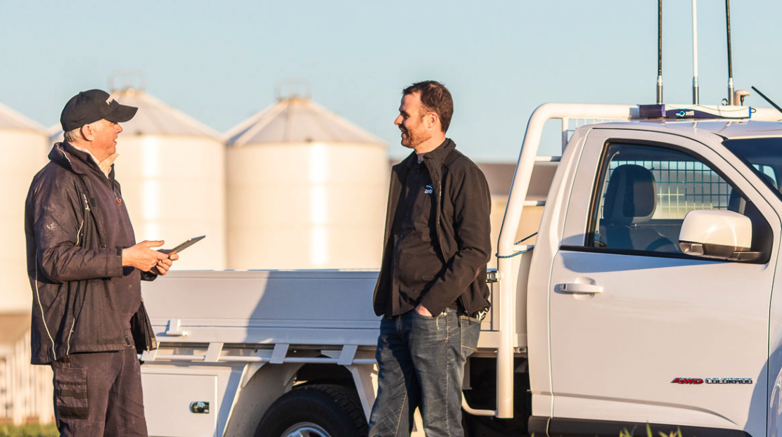 Two men and a ute