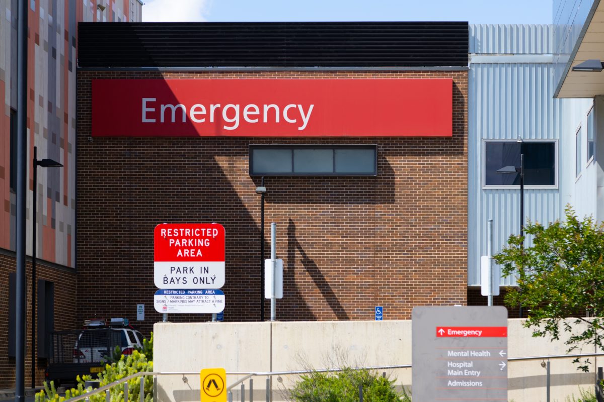 emergency department at a hospital