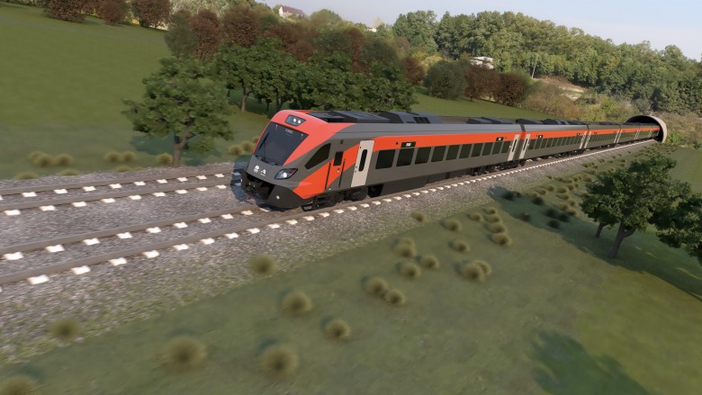 An artist's impression of a new Regional Rail train