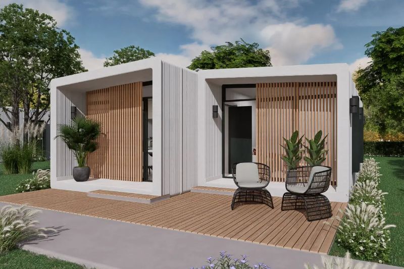 3D-printed houses