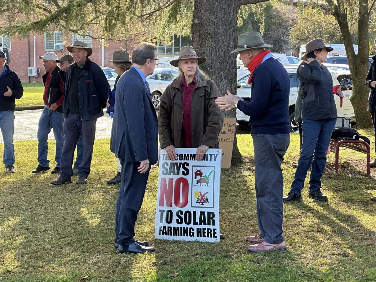 Protestors outside summit