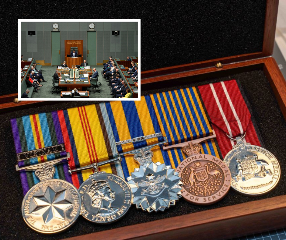 The time in which Australian Military medals can now be awarded has been restricted to 20 years, following new legislation passed by the Federal Government. 